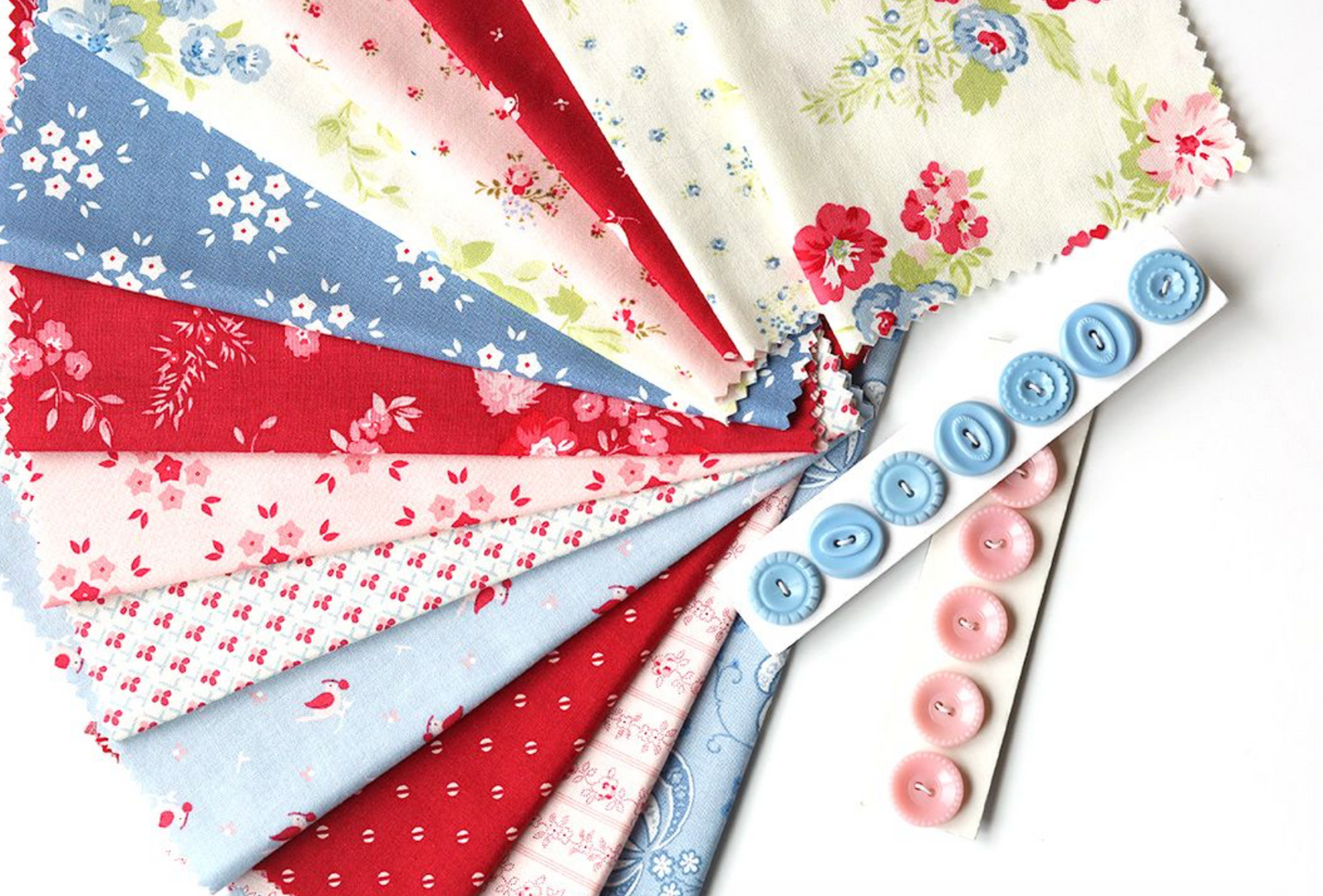 Lullaby Quilt Kit featuring Hollyhocks & Roses by Bunny Hill Designs - 1 Left!