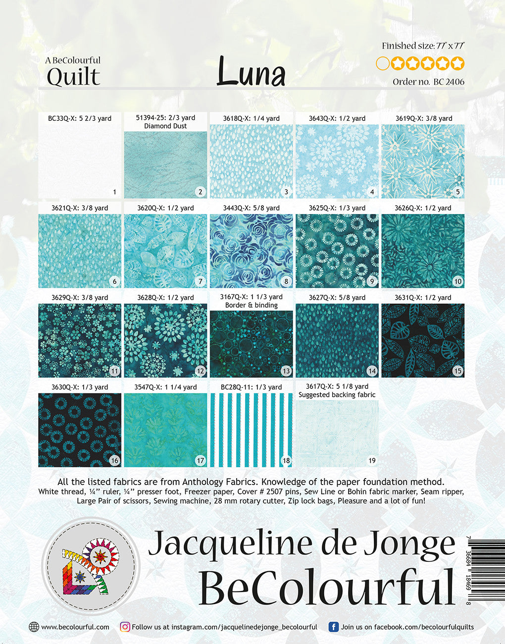 Luna # BC2406 - Special Order