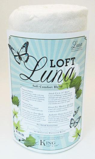 Luna Loft Cotton Blend Quilt Batting 96" Wide - Sold by the Half Yard or Bolt