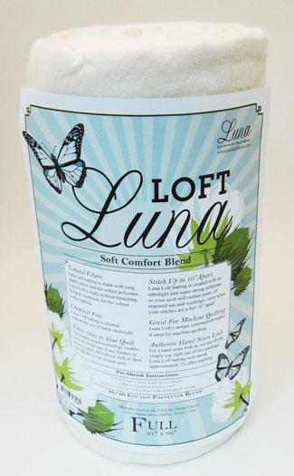 Luna Loft Cotton Blend Quilt Batting - Full Size LP 2081