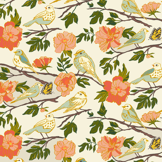 Lush Life by Jennifer Moore - Birds of a Feather Ivory 54712-3