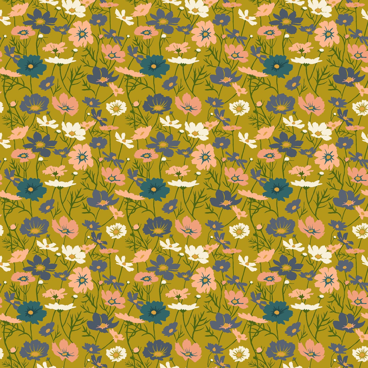 Lush Life by Jennifer Moore - Blooming Cosmos Moss 54716-8