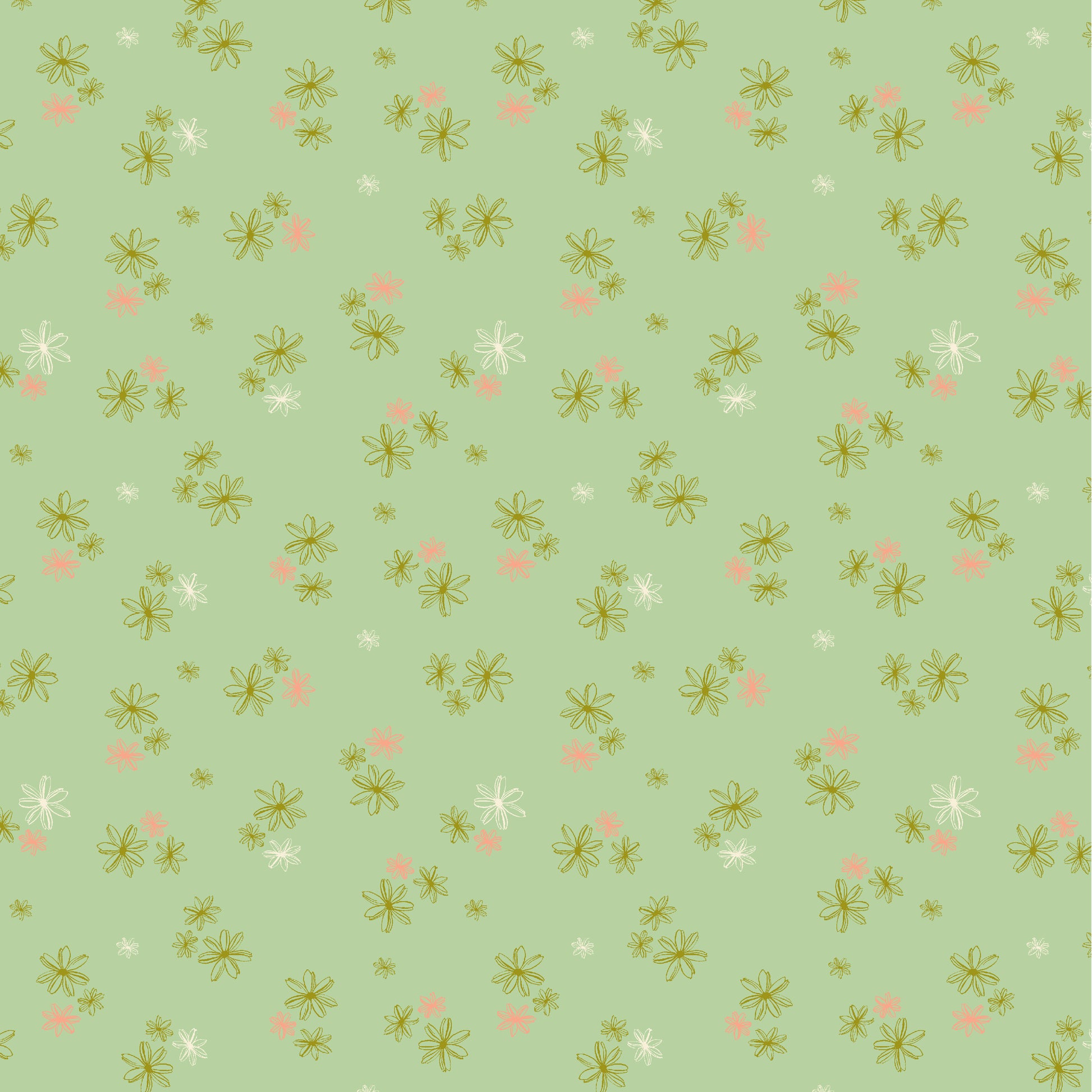 Lush Life by Jennifer Moore - Dappled Daisies Mint 54717-12