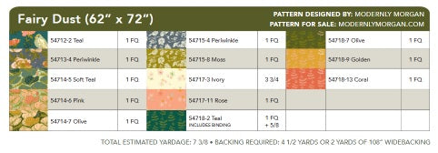 Lush Life by Jennifer Moore : Fairy Dust Quilt Kit