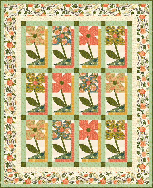 Lush Life by Jennifer Moore : Peony Park Quilt Front Shop Sample