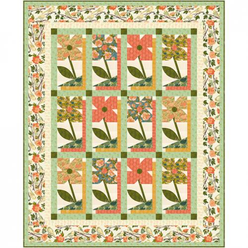 Lush Life by Jennifer Moore : Peony Park Quilt Kit - Light