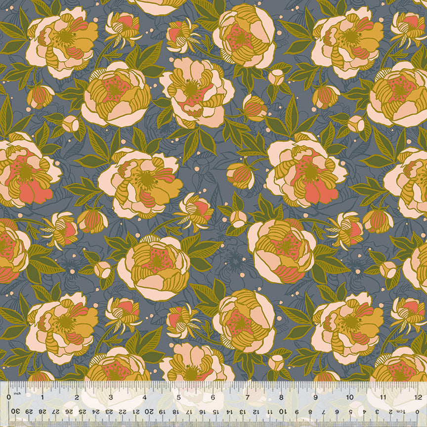 Lush Life by Jennifer Moore - Wild Peonies Periwinkle 54713-4