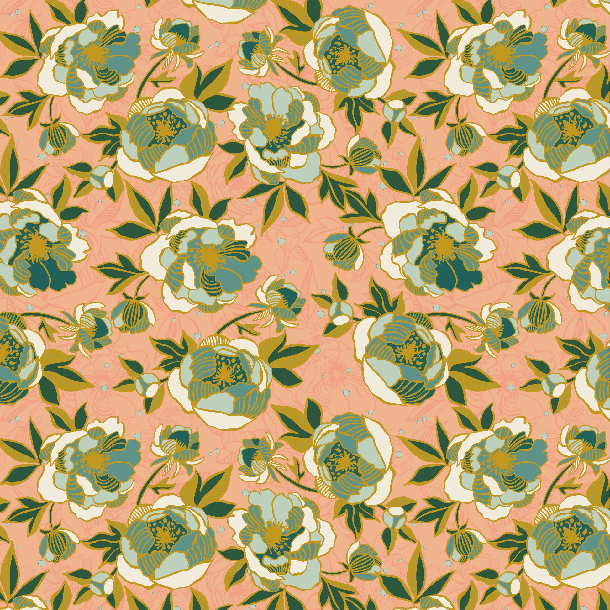 Lush Life by Jennifer Moore - Wild Peonies Pink 54713-6