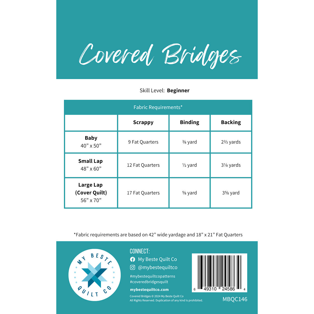 Covered Bridges # MBQC146 - Special Order