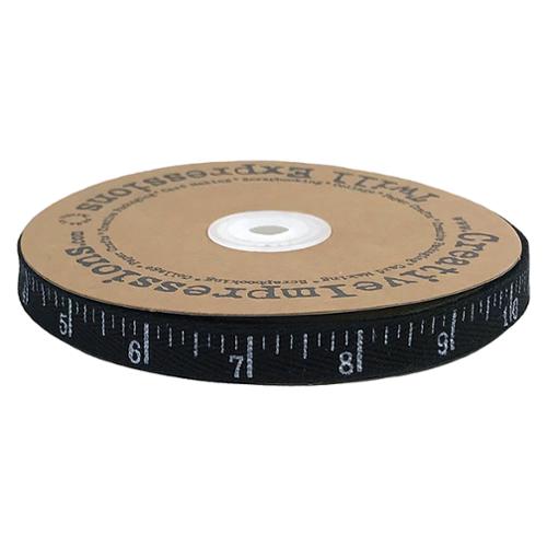 Antique Ruler Twill Black/White 80487