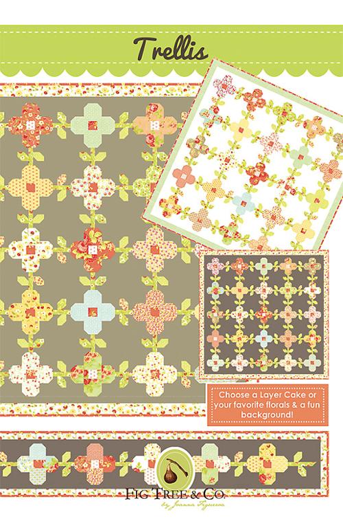 Denim & Daisies by Fig Tree & Co. : Trellis Quilt Kit