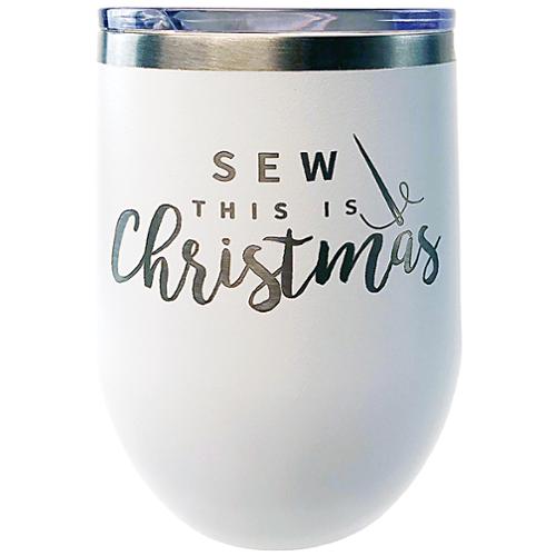 Tumbler Sew This is Christmas White TWB12 SEWC WHT