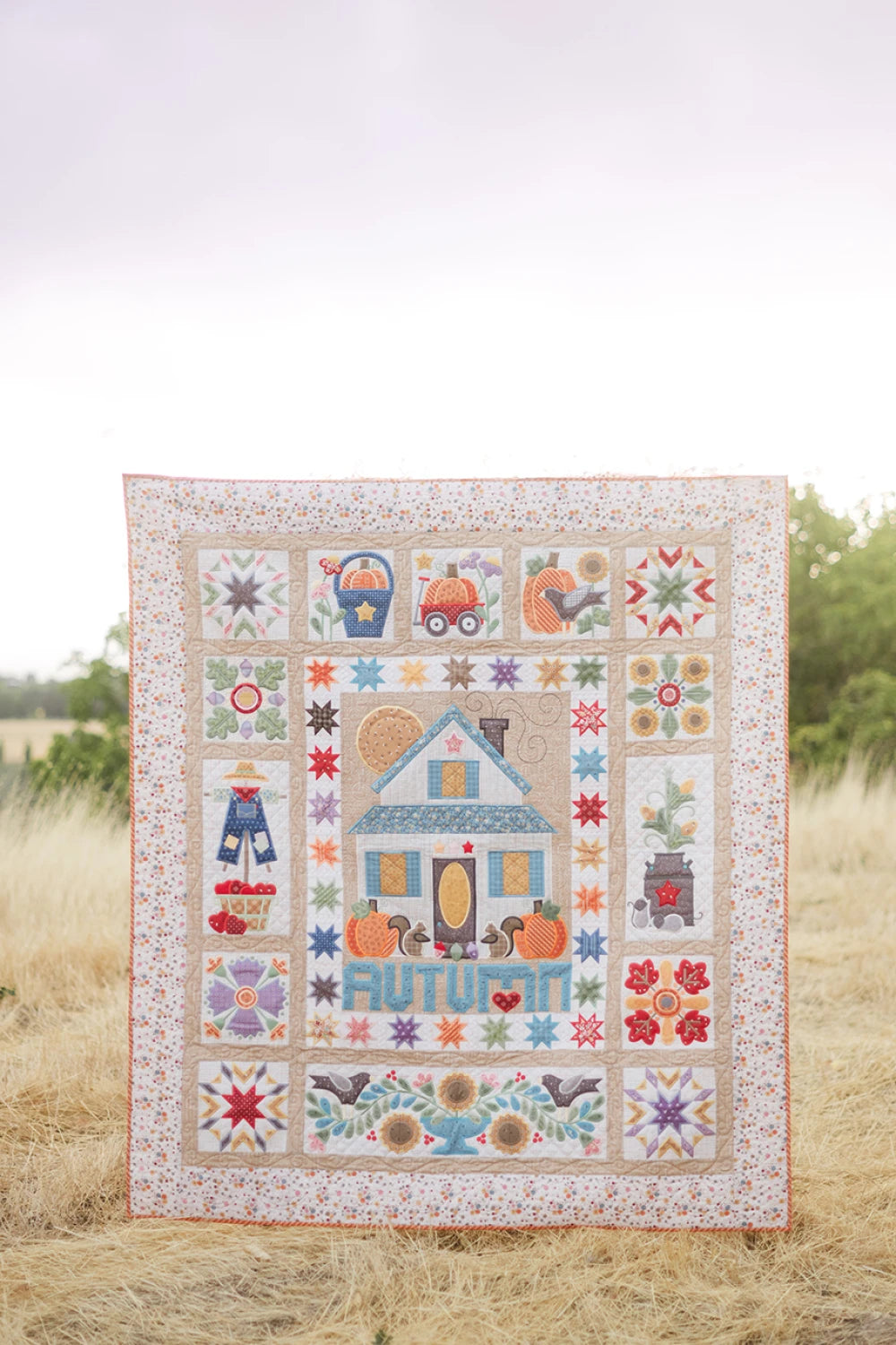 Autumn Love Quilt Projects ny Lori Holt - Machine Embroidery USB