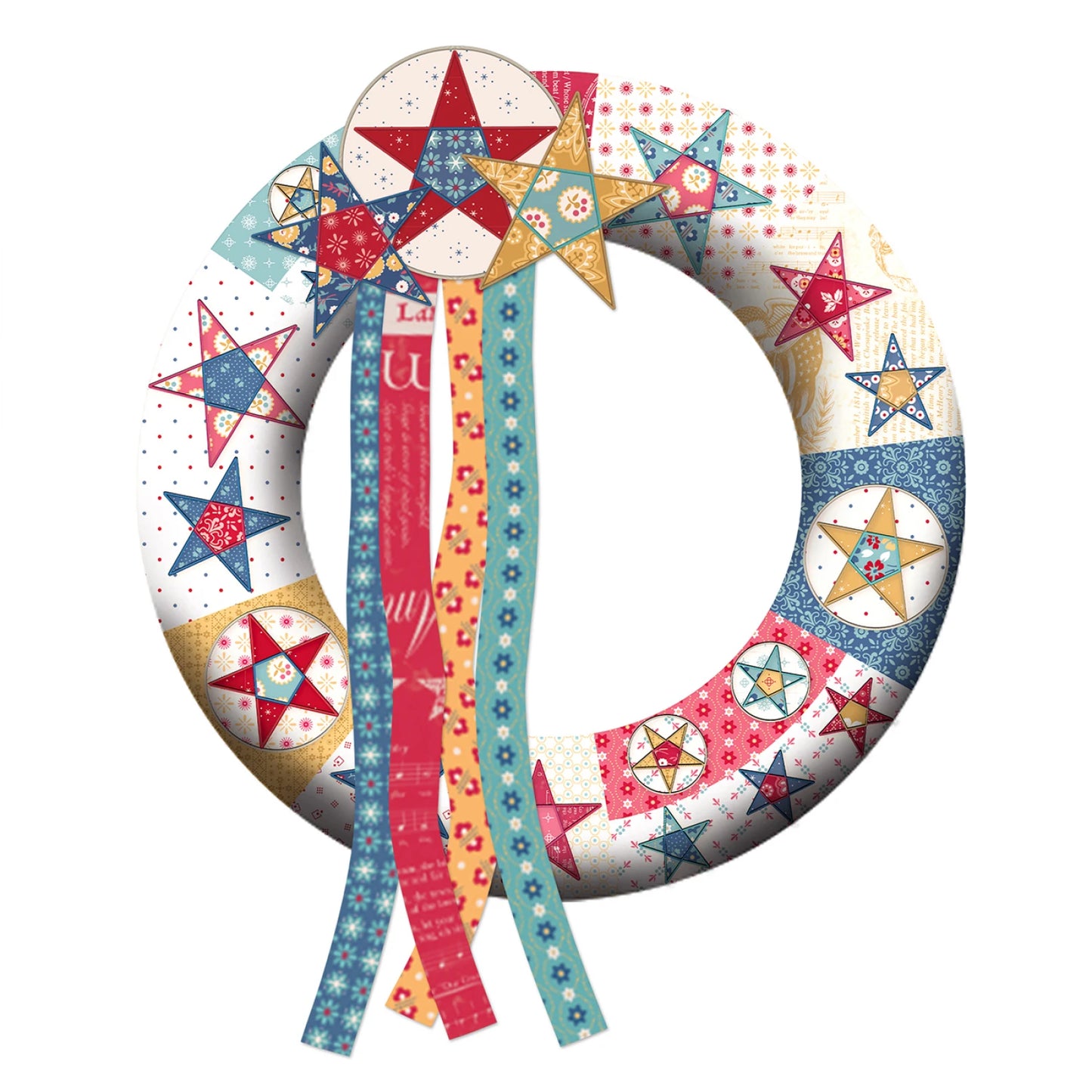 Americana America the Beautiful - Machine Embroidery USB