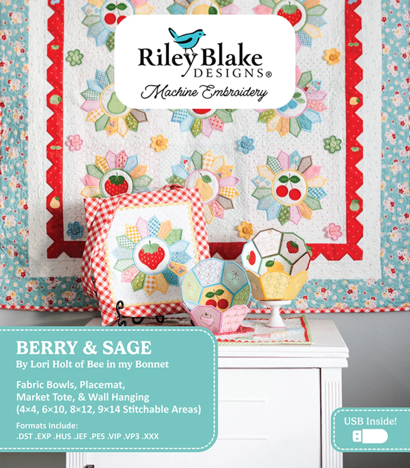 Berry and Sage Projects - Machine Embroidery USB