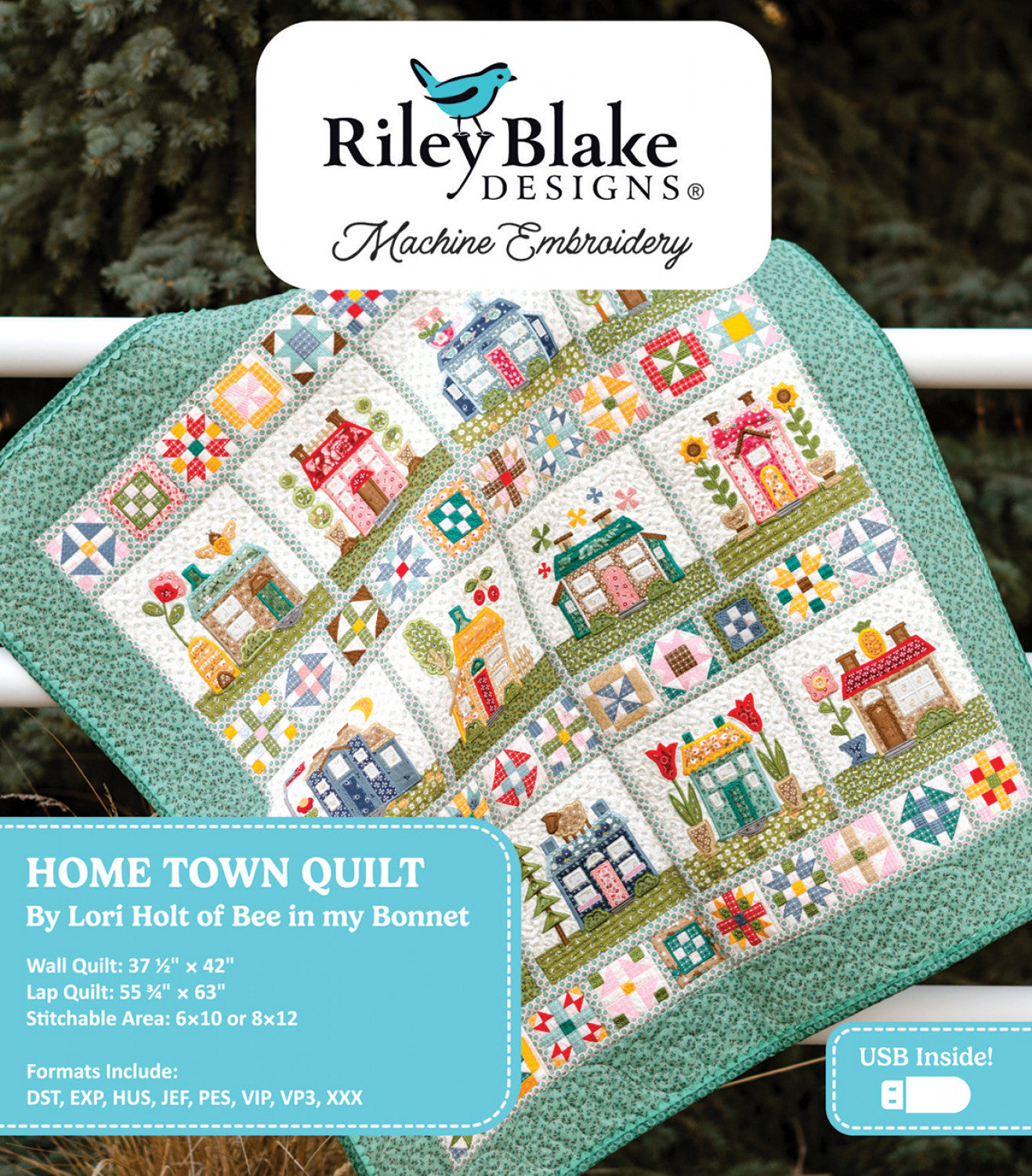 Home Town Quilt Projects - Machine Embroidery USB # ME018HTQ24R1 - Special Order