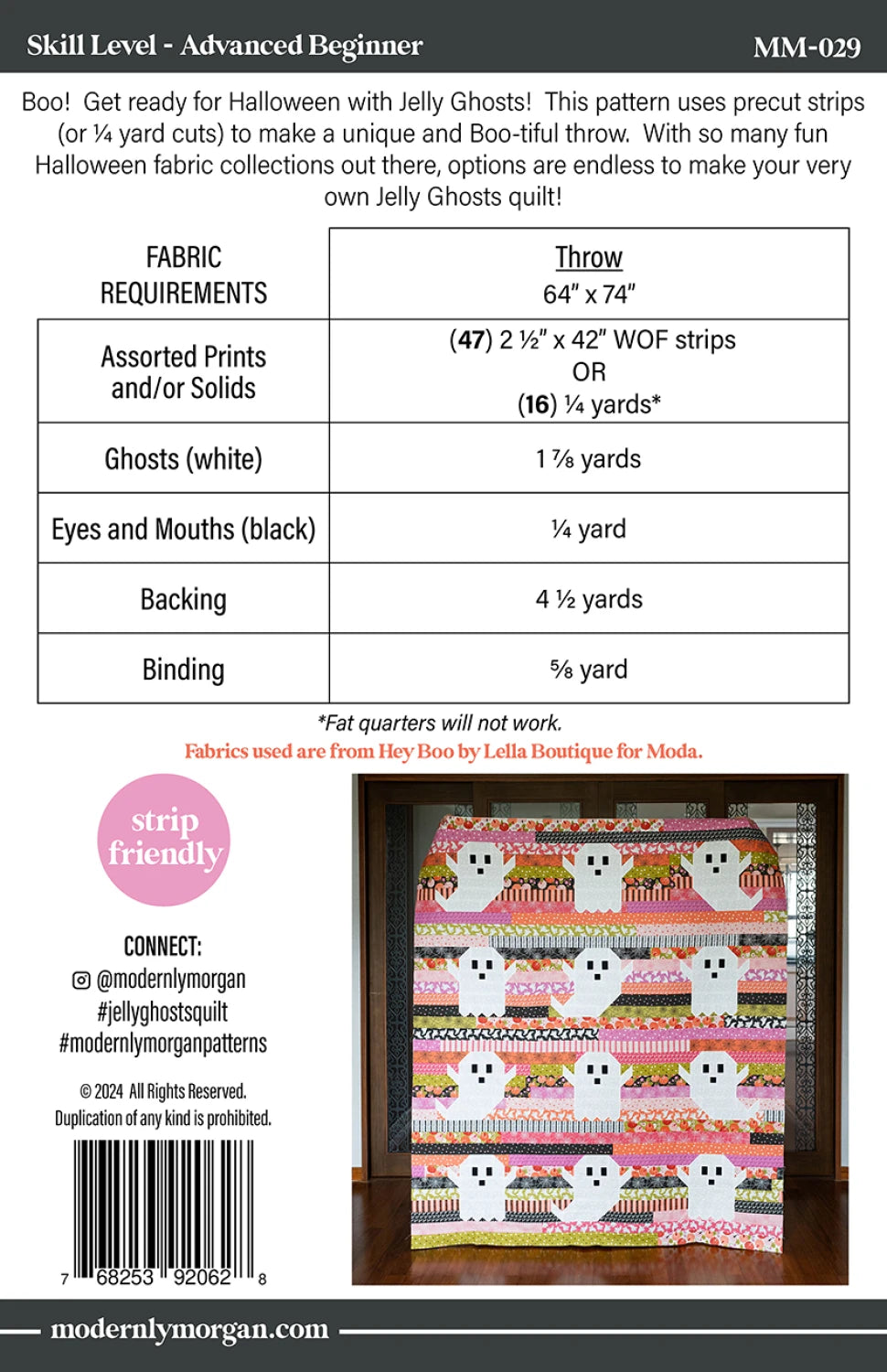 Jelly Ghosts Quilt Pattern by Modernly Morgan