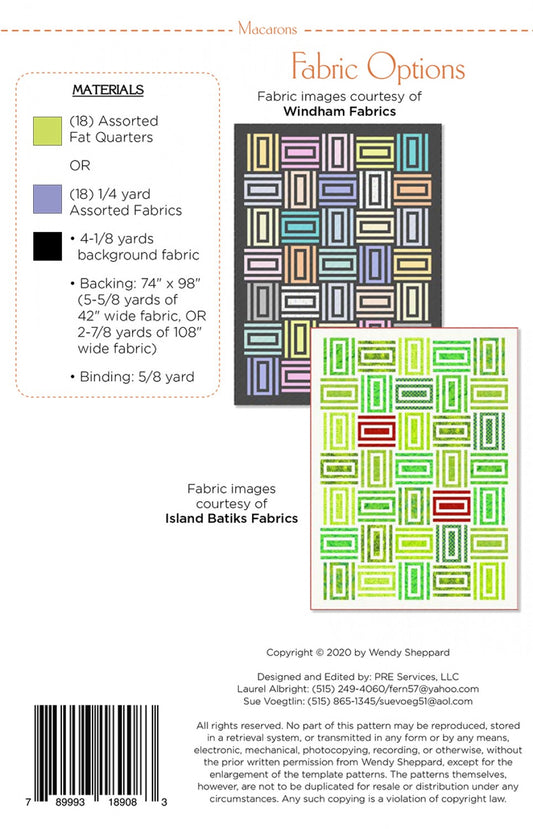 Macarons Quilt Pattern by Wendy Sheppard