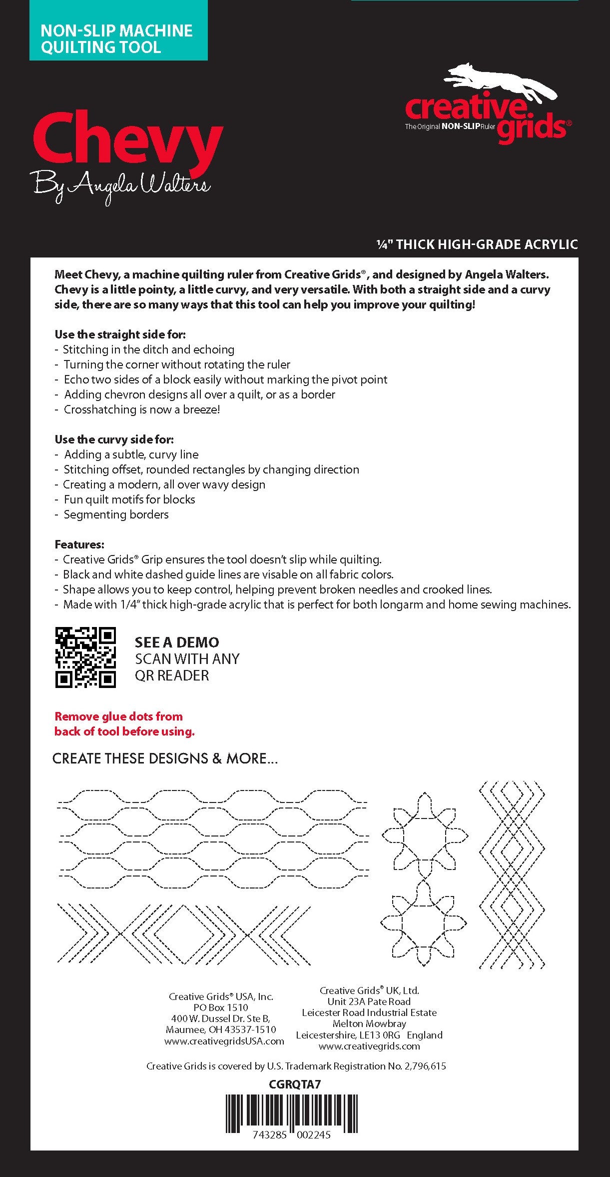 Machine Quilting Tool Chevy CGRQTA7