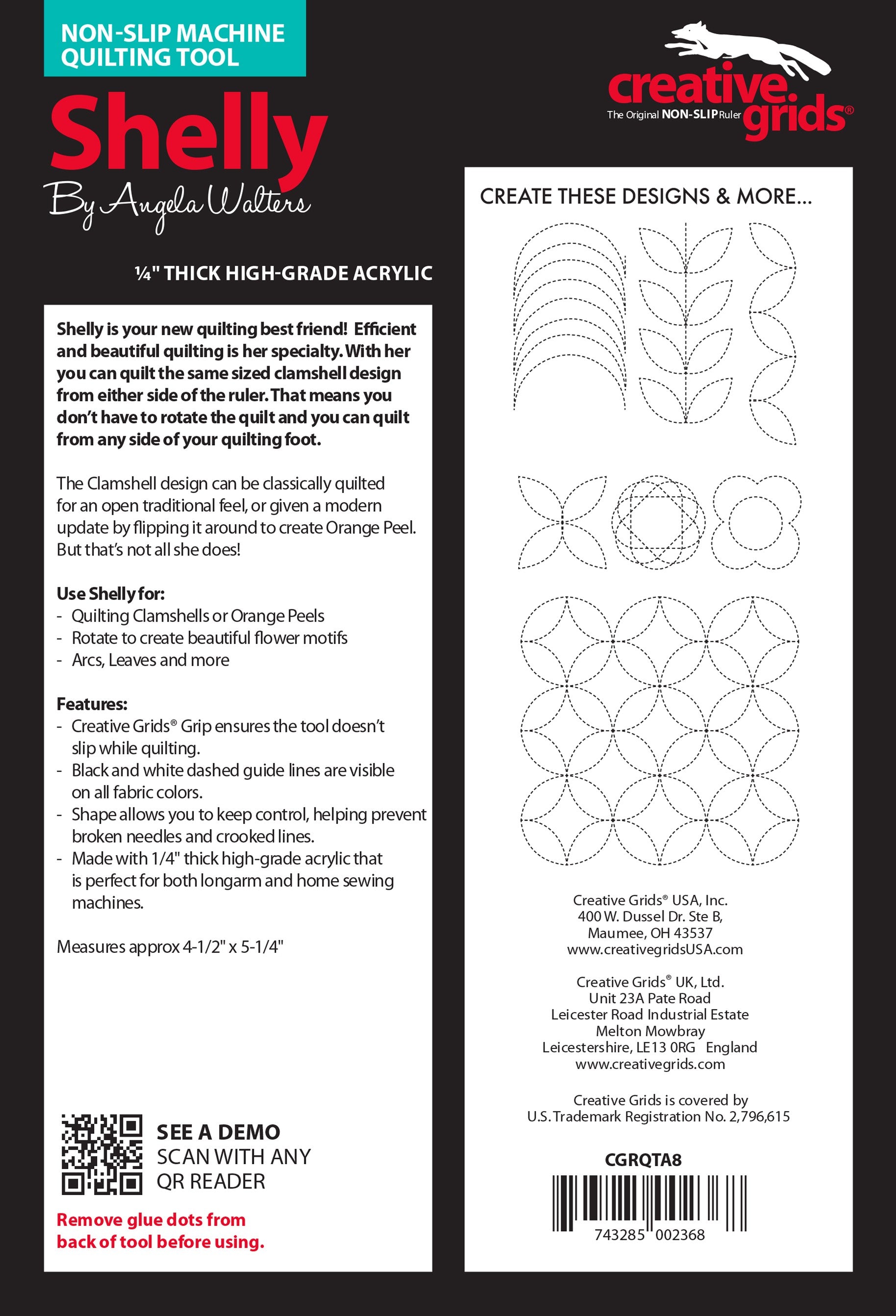 Machine Quilting Tool Shelly CGRQTA8