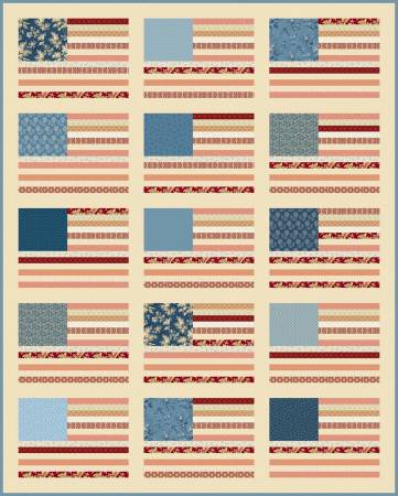 Made in USA Quilt Pattern by Laundry Basket Quilts