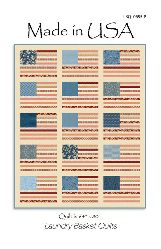 Made in USA Quilt Pattern by Laundry Basket Quilts
