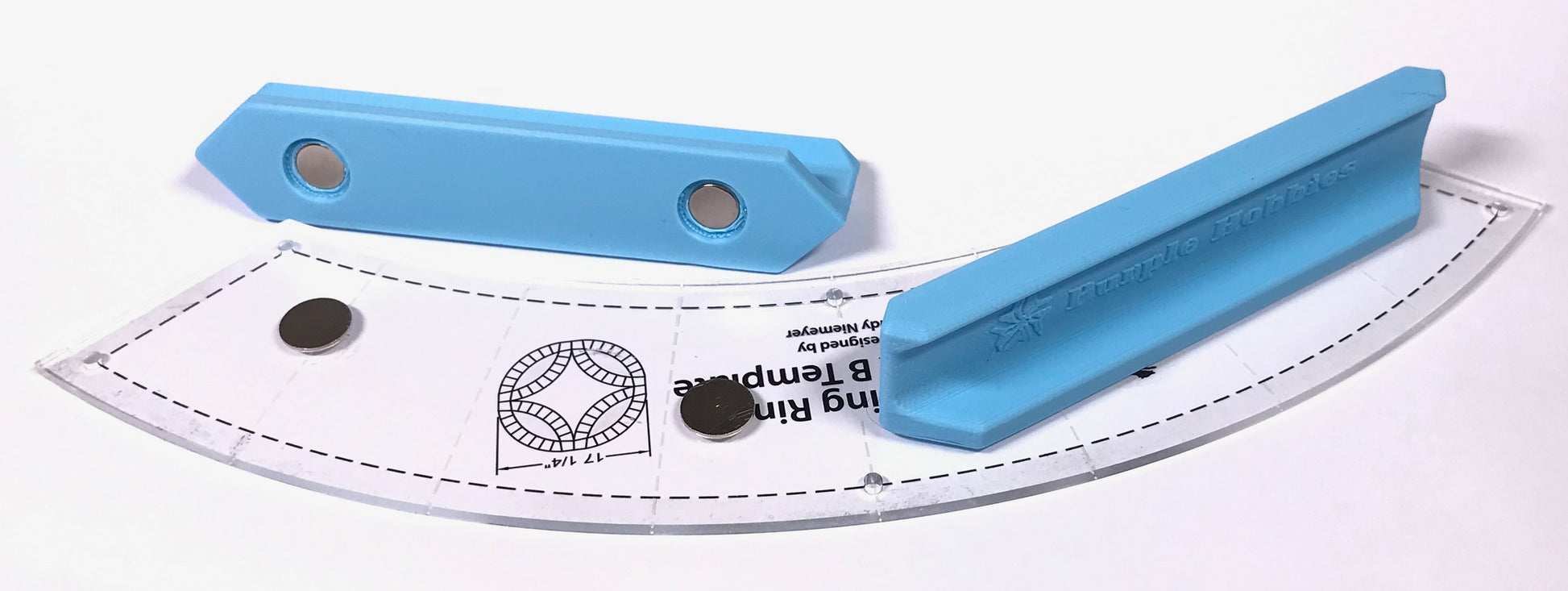 Magnetic Ruler Handle 5in Assorted Colors - Special Order