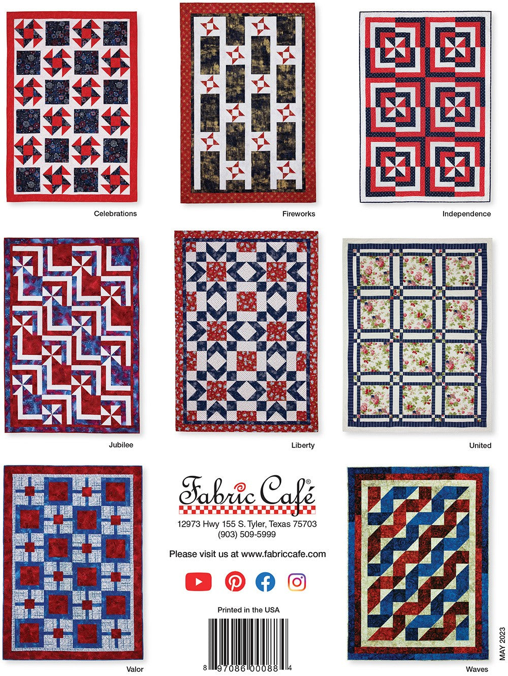 Make it Patriotic With 3-Yard Quilts by Fabric Cafe
