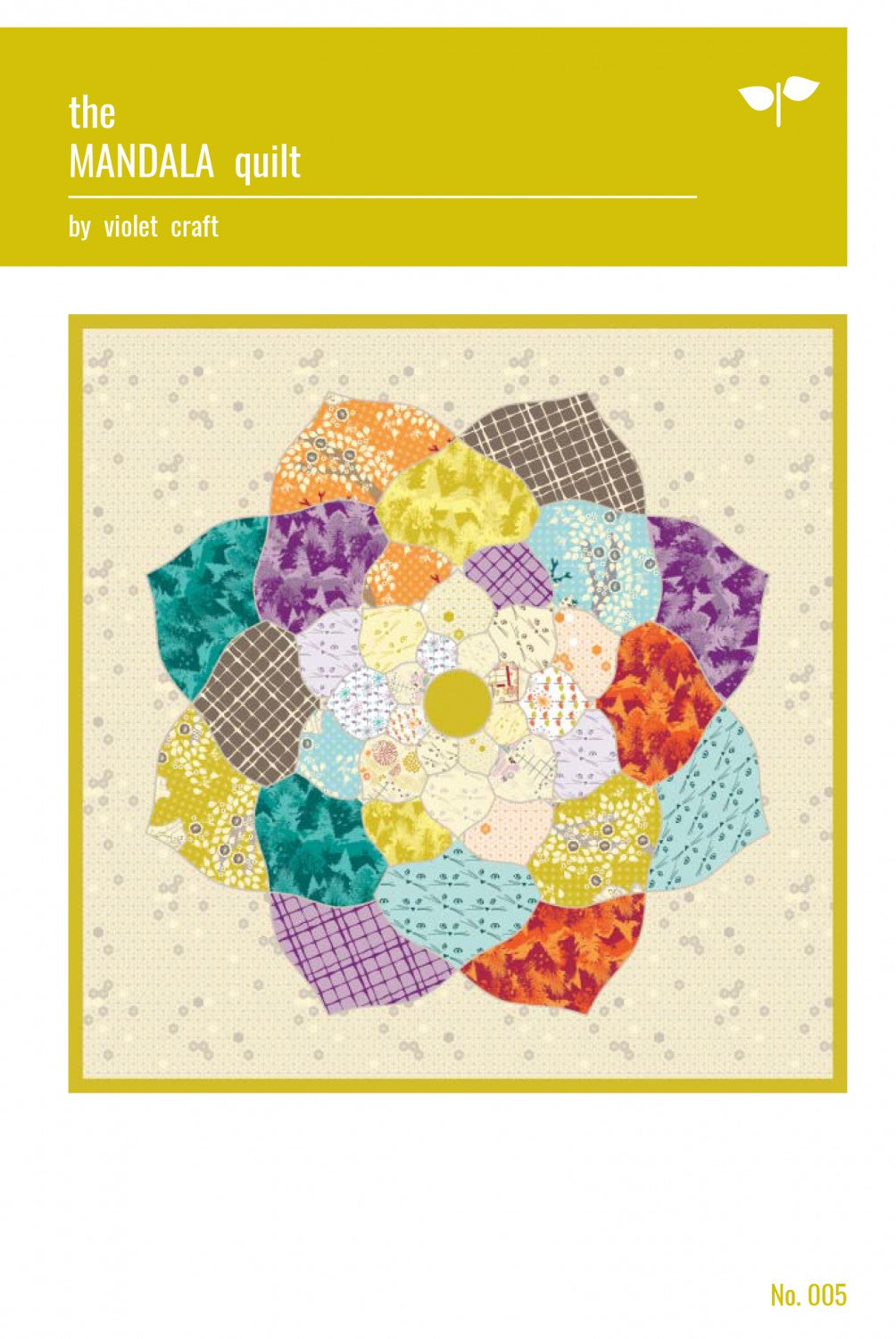 Mandala Applique Quilt Pattern by Violet Craft