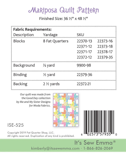 Mariposa # ISE-525 - Special Order