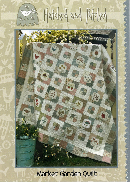 Market Garden Applique Quilt Pattern by Hatched & Patched