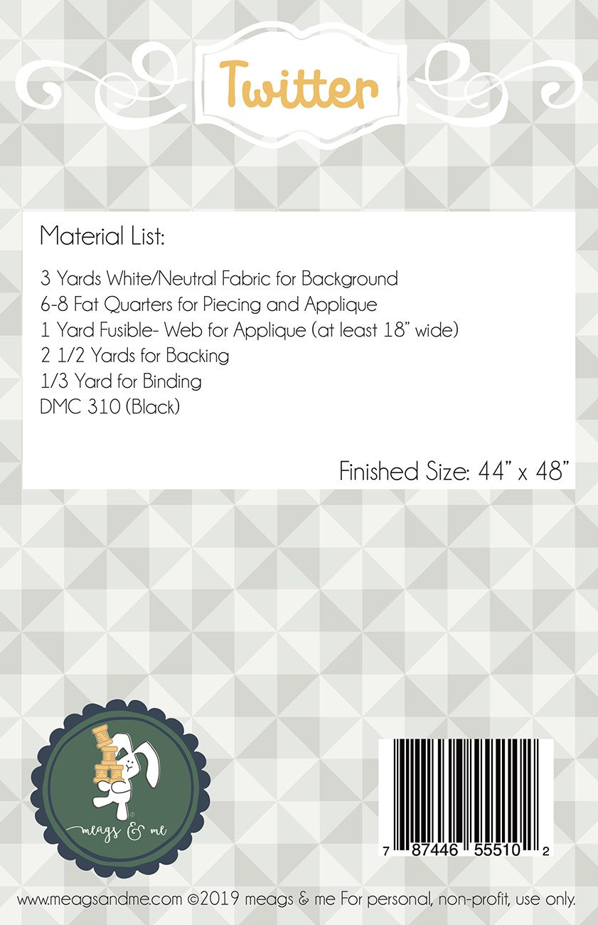 Me Without You Quilt Pattern by Meags & Me - Special Order