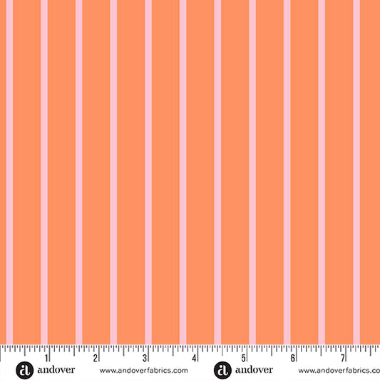 Memories Unfold by Stephanie Organes : Town Wharf Stripes Peach Fuzz A-1433-O
