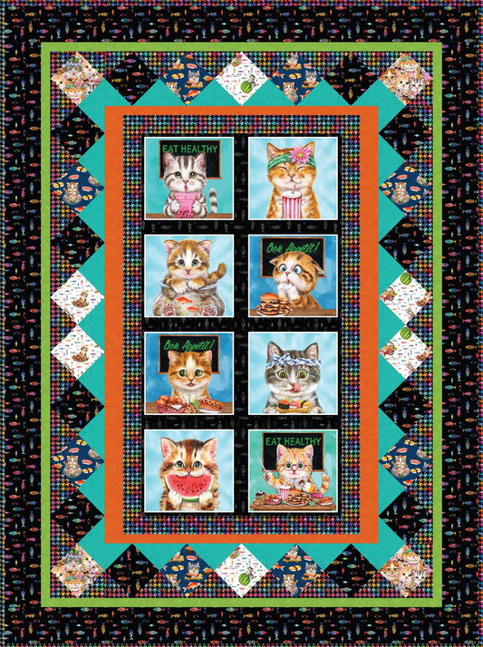 Instagram Famous by Kayomi Harai : Meowy Famous Quilt Kit (Estimated Arrival Dec. 2024)
