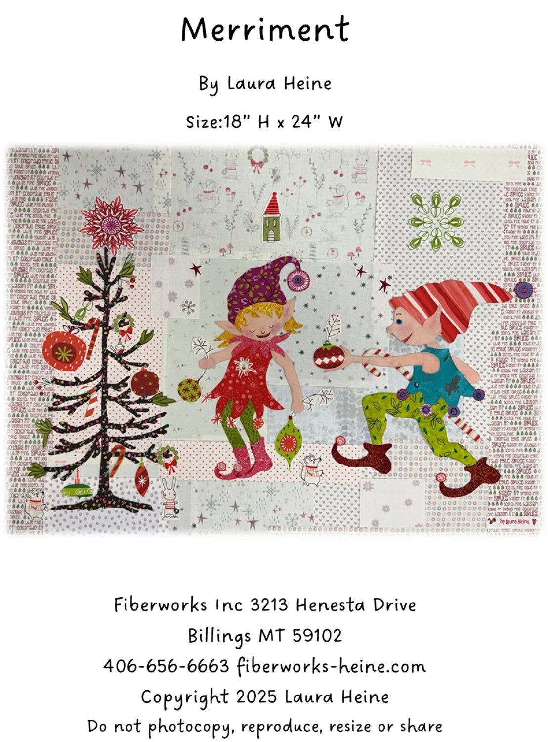 Merriment Collage Pattern by Laura Heine (Estimated arrival December 2025)