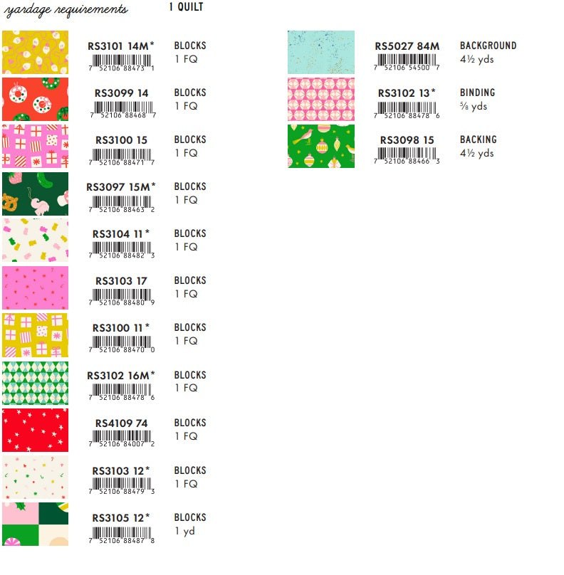 Merry Happy by Kimberly Kight : Merry Baubles Quilt Kit