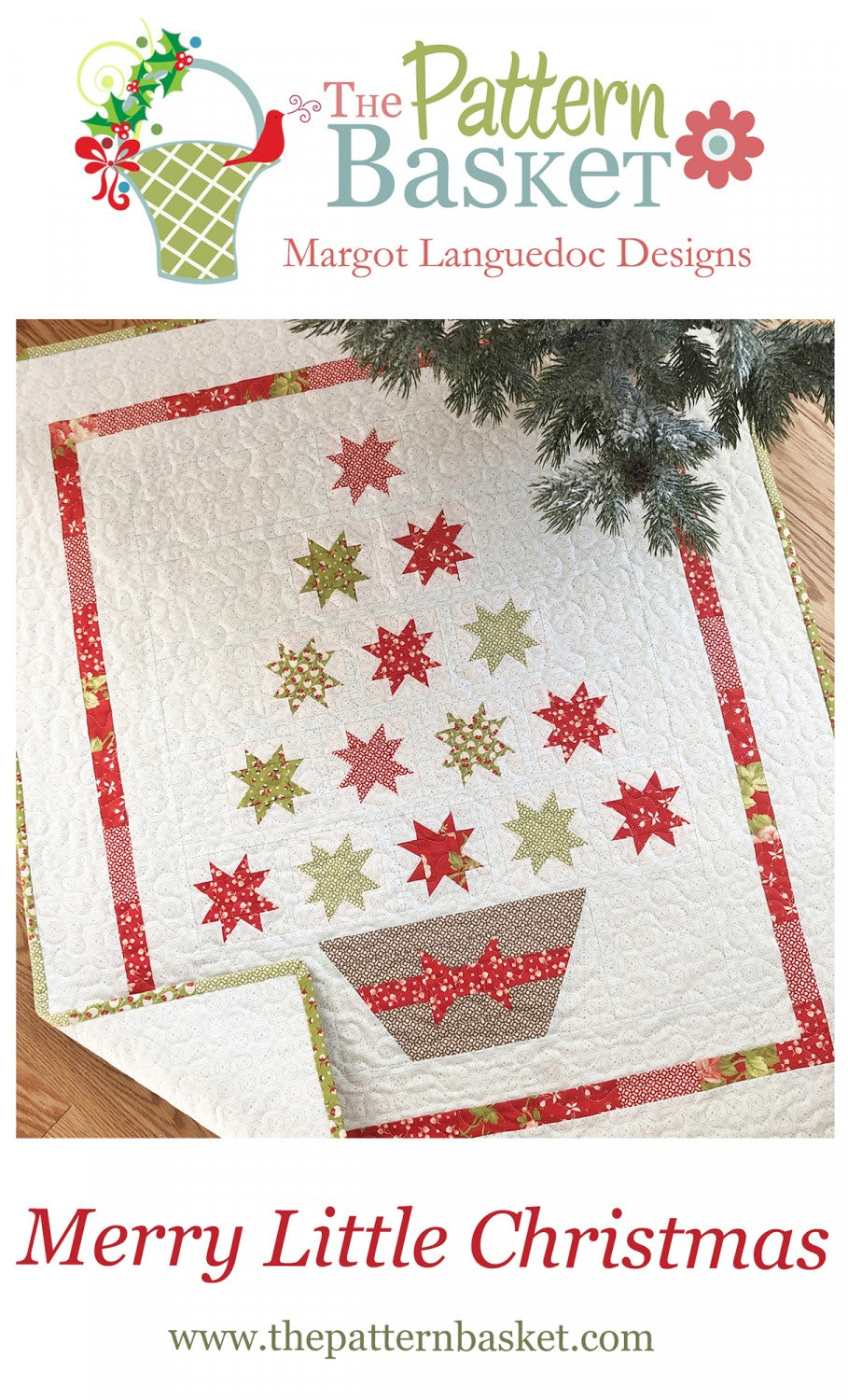 Merry Little Christmas Table Topper Pattern by The Pattern Basket