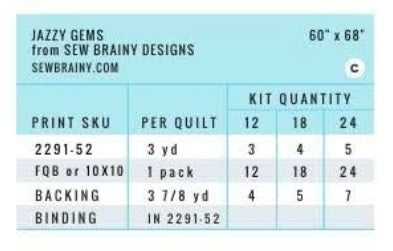 Merry and Mod by Shelby Warwood : Jazzy Gems Quilt Kit