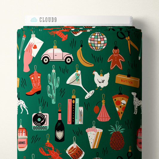 Merry and Mod by Shelby Warwood : Bright Baubles Dark Green 229161