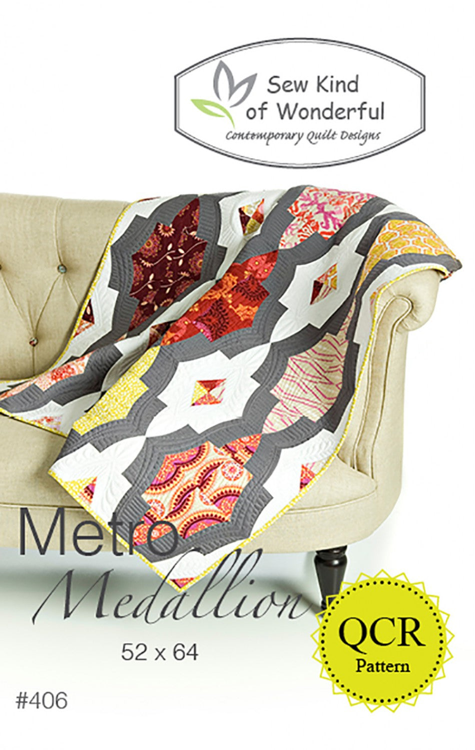 Metro Medallion Quilt Pattern by Sew Kind of Wonderful
