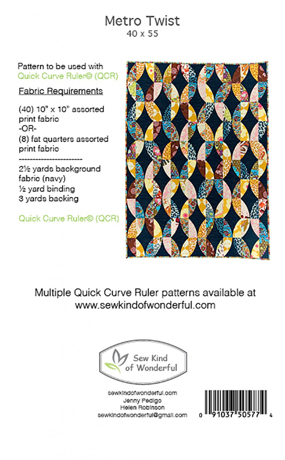 Metro Twist Quilt Pattern by Sew Kind of Wonderful