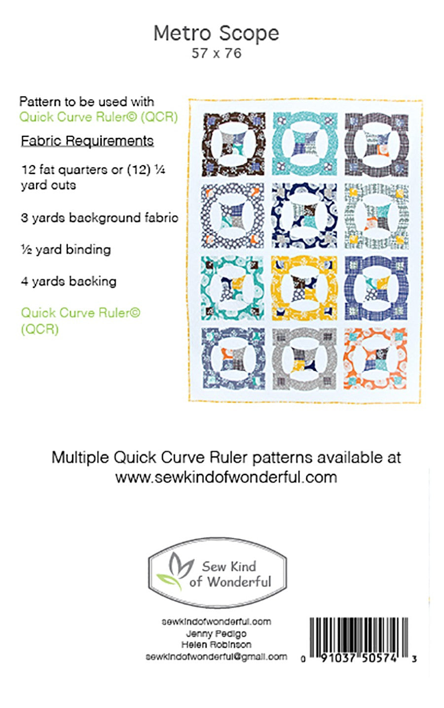 Metroscope Quilt Pattern by Sew Kind of Wonderful