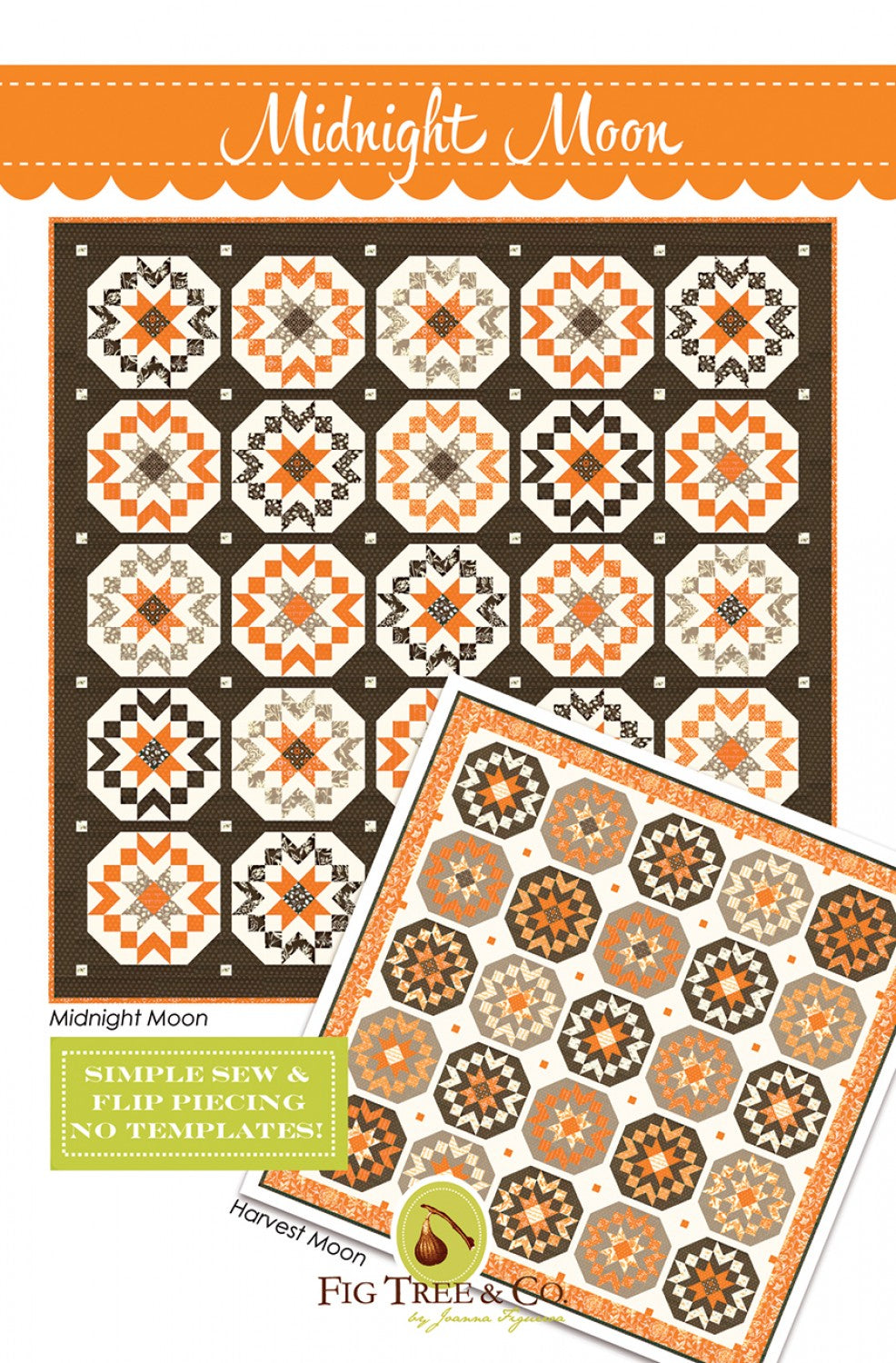 Midnight Moon Quilt Pattern by Fig Tree & Co.