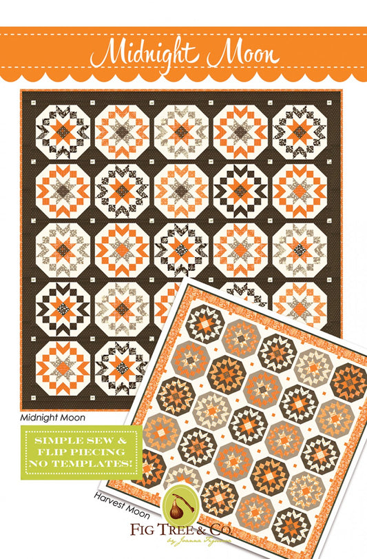 Midnight Moon Quilt Pattern by Fig Tree & Co.