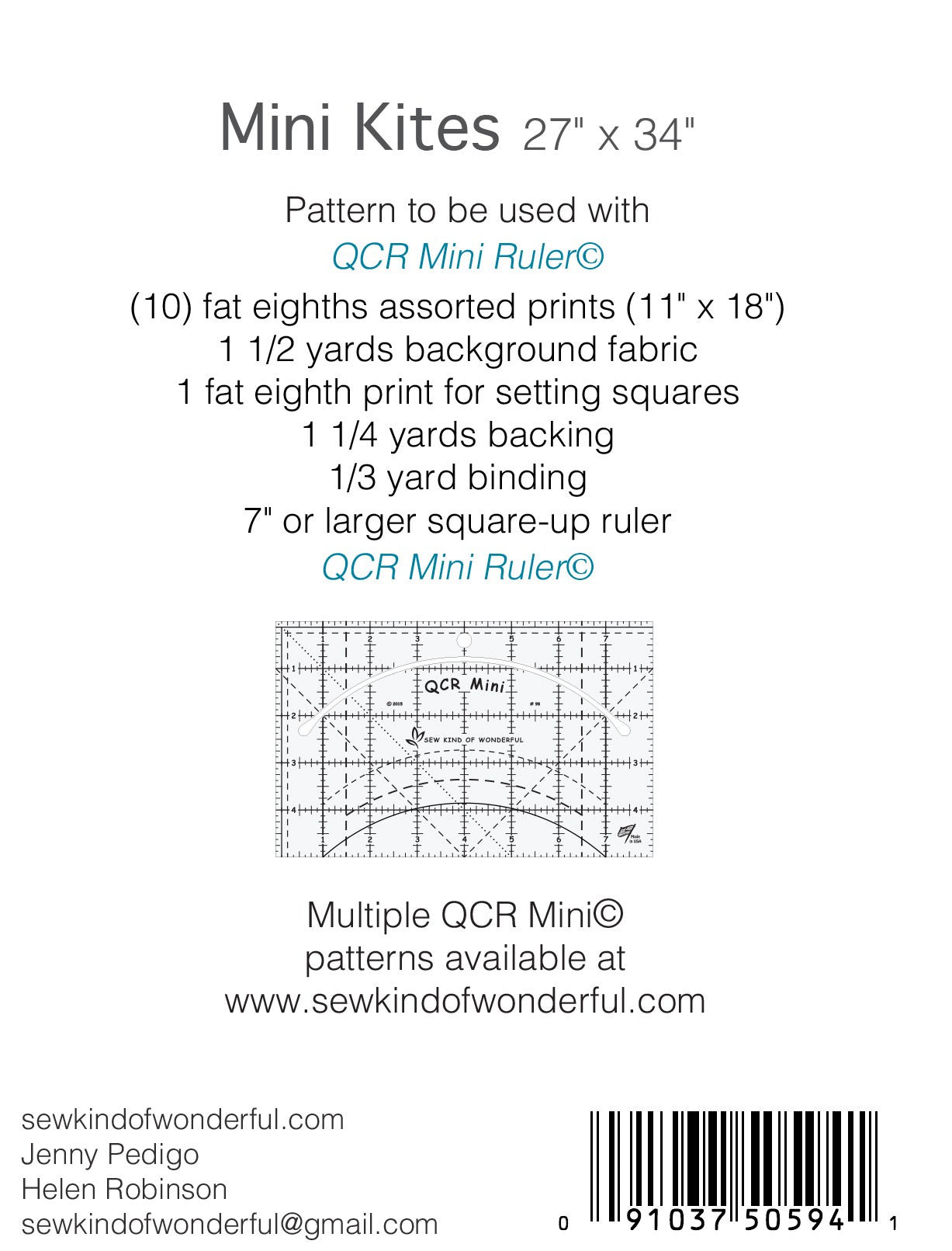 Mini Kites Quilt Pattern by Sew Kind of Wonderful