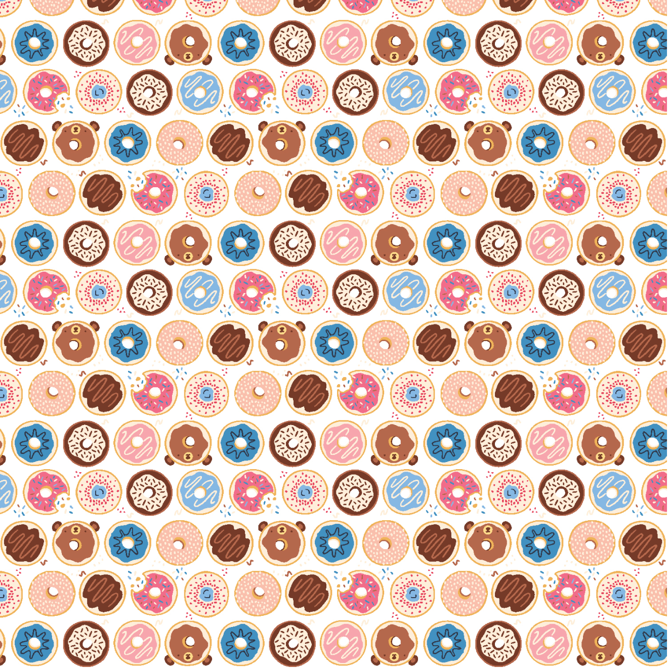 Mini Market by Beth Gray : Doughlightful - Sugary Fabric BG101-SU1