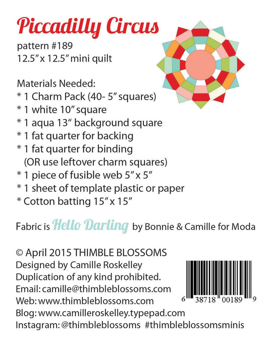 Mini Piccadilly Circus # TBL189 - Special Order