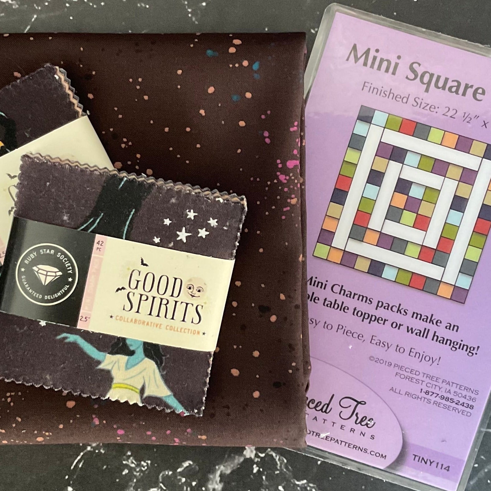 Mini Square It Up featuring Good Spirits Collaborative Collection by Ruby Star Society - Halloween Wall or Table Topper Kit