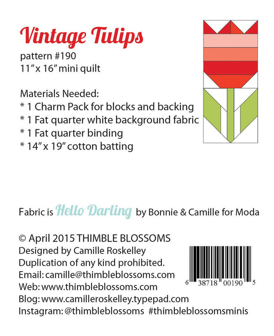 Mini Vintage Tulips # TBL190 - Special Order