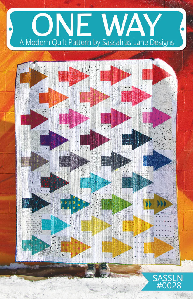 Miniatures by Whistler Studios & Ruby + Bee Solids : One Way Quilt Kit